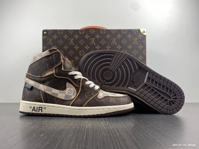 Rep OFF-WHITE 1 LV Air x Jordan 0712